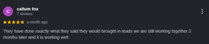 Customer review