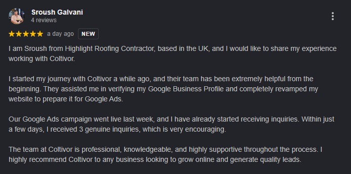 Customer review