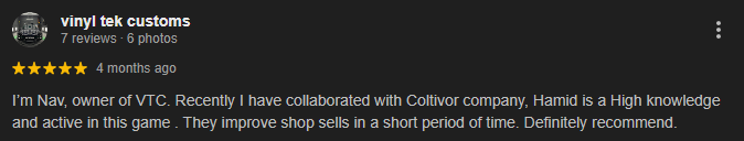 Customer review