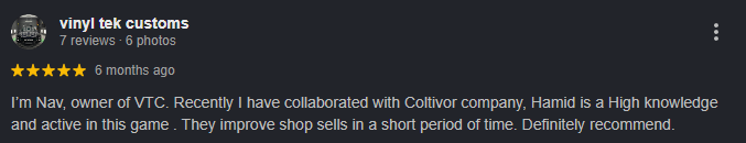 Customer review